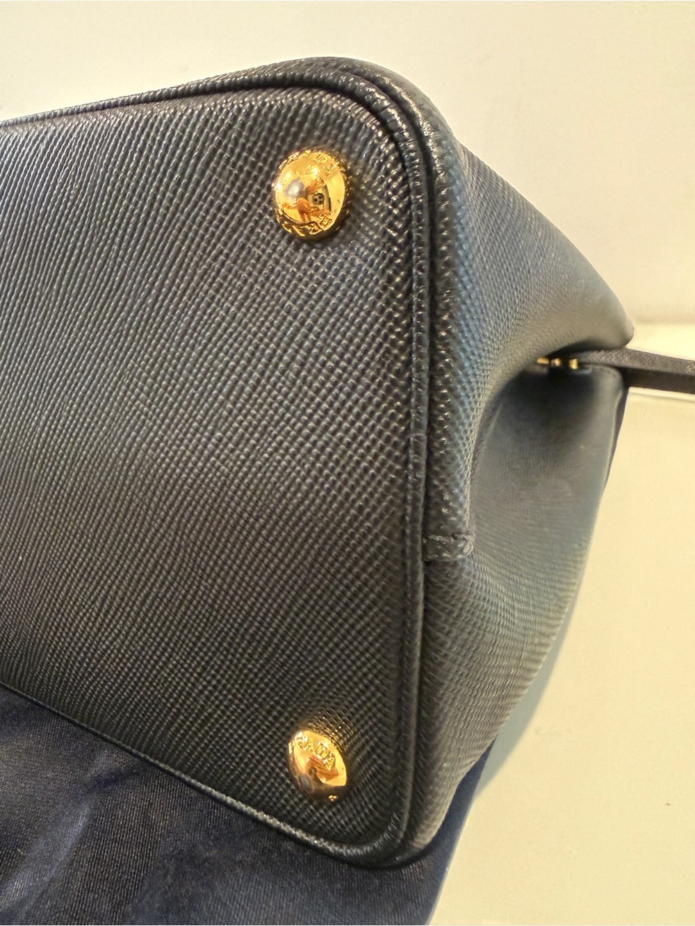 Prada Saffiano Cuir Medium Double Bag - Picture 7 of 9